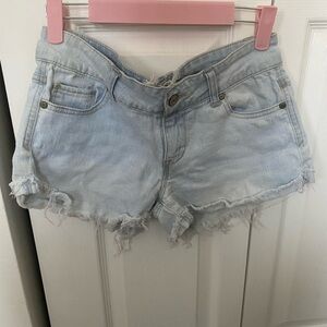 Altar'd State Light Wash Jean Shorts